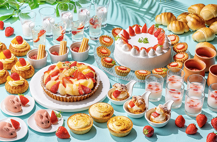 【ご好評につき延長！6/15まで20％OFF】夏いちごスイーツビュッフェ “Cool & Sweet”