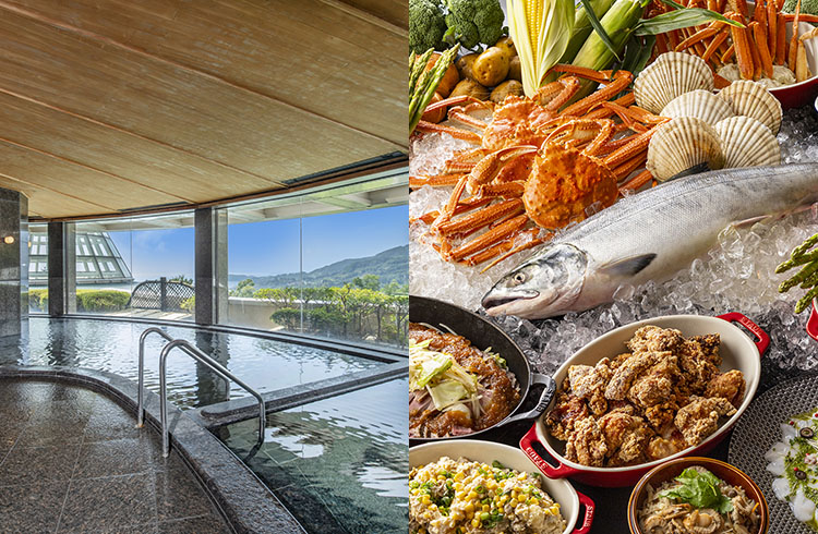 【天然温泉&ランチビュッフェ】人気NO.1日帰りプラン「湯ったりランチビュッフェ」