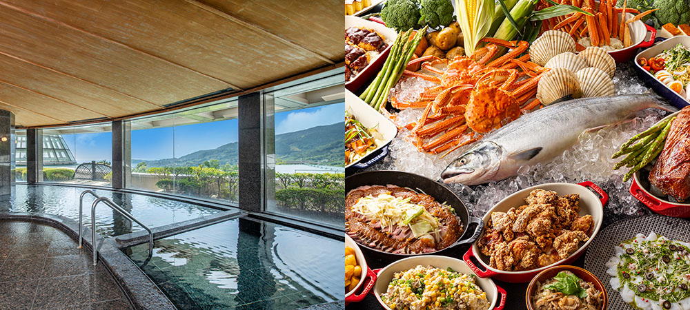 【天然温泉&ランチビュッフェ】人気NO.1日帰りプラン「湯ったりランチビュッフェ」