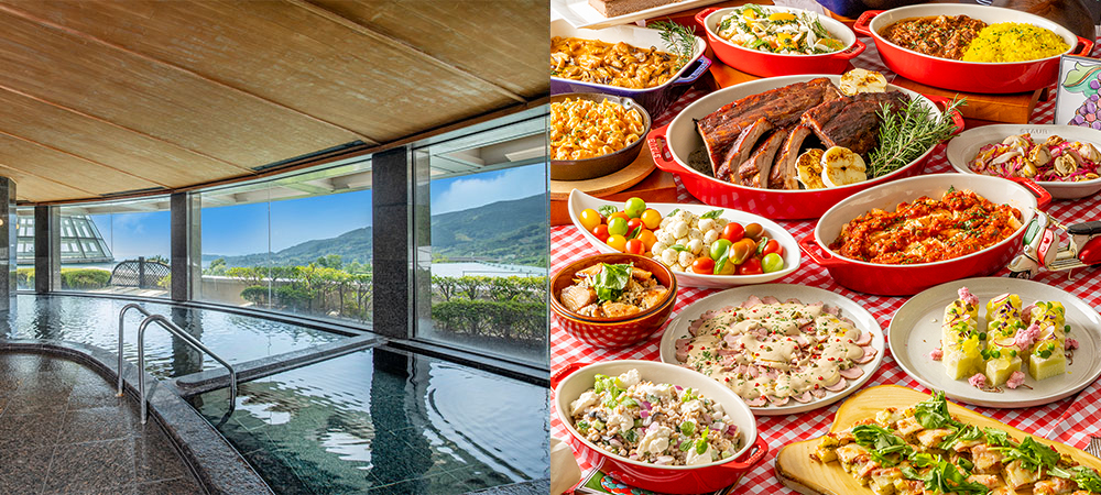 【天然温泉&ランチビュッフェ】人気NO.1日帰りプラン「湯ったりランチビュッフェ」